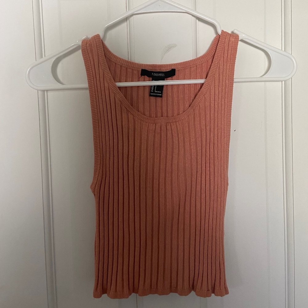 Burnt Orange Knit Tank